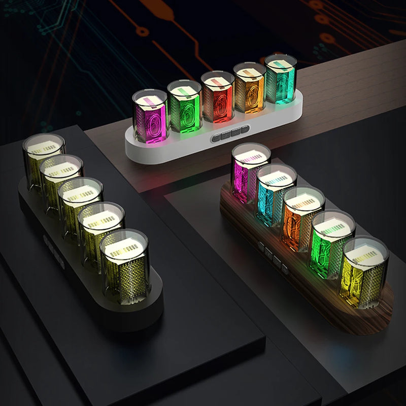 Relógio de Mesa Multifuncional com Iluminação Personalizável